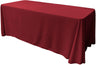 Rectangular Polyester Poplin Fabric - Seamless Tablecloth, Rounded Corners, 90" Wide by 120" Long (1 Piece)