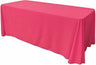 Rectangular Polyester Poplin Fabric - Seamless Tablecloth, Rounded Corners, 90" Wide by 120" Long (1 Piece)