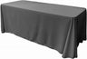 Rectangular Polyester Poplin Fabric - Seamless Tablecloth, Rounded Corners, 90" Wide by 120" Long (1 Piece)