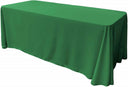 Rectangular Polyester Poplin Fabric - Seamless Tablecloth, Rounded Corners, 90" Wide by 120" Long (1 Piece)