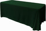 Rectangular Polyester Poplin Fabric - Seamless Tablecloth, Rounded Corners, 90" Wide by 120" Long (1 Piece)