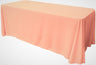 Rectangular Polyester Poplin Fabric - Seamless Tablecloth, Rounded Corners, 90" Wide By 132" Long (1 Piece)