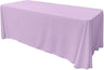 Rectangular Polyester Poplin Fabric - Seamless Tablecloth, Rounded Corners, 90" Wide By 132" Long (1 Piece)