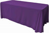 Rectangular Polyester Poplin Fabric - Seamless Tablecloth, Rounded Corners, 90" Wide By 132" Long (1 Piece)