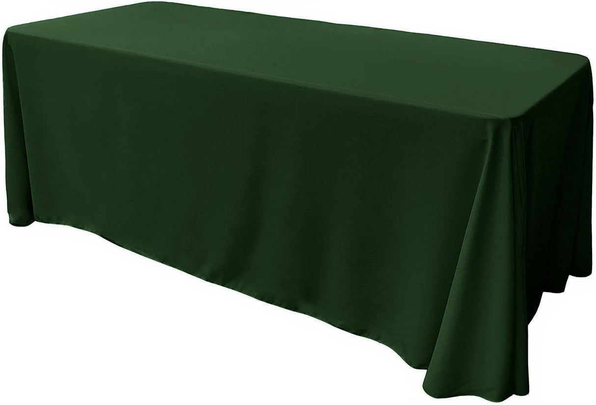 Rectangular Seamless Polyester Poplin Tablecloth - Solid Color, 90" X 108" (1 Piece)