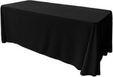 Rectangular Seamless Polyester Poplin Tablecloth - Solid Color, 90" X 108" (1 Piece)