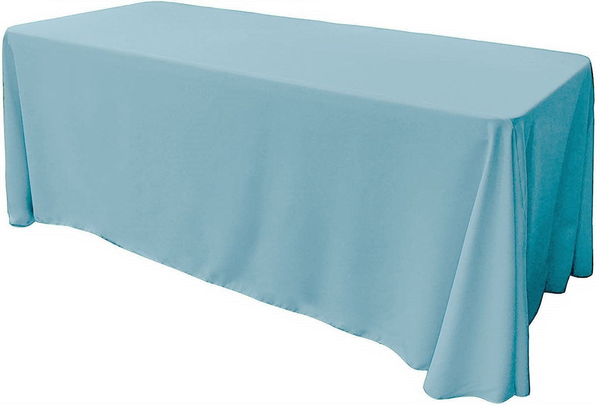 Rectangular Seamless Polyester Poplin Tablecloth - Solid Color, 90" X 108" (1 Piece)