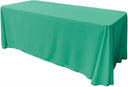 Rectangular Seamless Polyester Poplin Tablecloth - Solid Color, 90" X 108" (1 Piece)