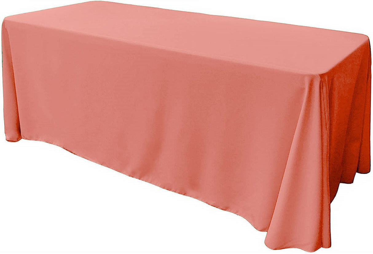 Rectangular Seamless Polyester Poplin Fabric - 90" X 120", Party/Wedding Tablecloth, Color Options (1 Piece)