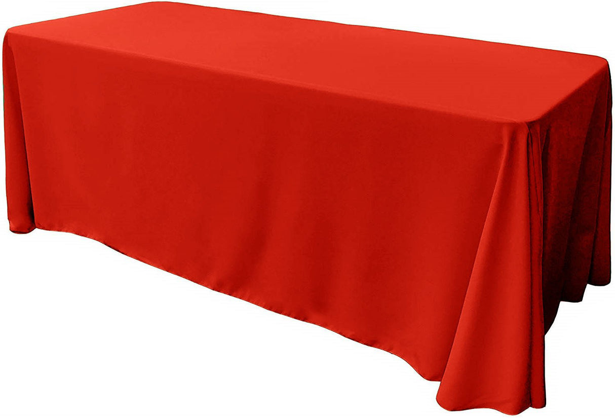 Rectangular Seamless Polyester Poplin Fabric - 90" X 120", Party/Wedding Tablecloth, Color Options (1 Piece)