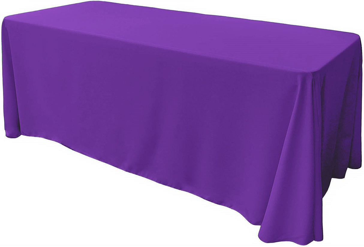 Rectangular Seamless Polyester Poplin Fabric - 90" X 120", Party/Wedding Tablecloth, Color Options (1 Piece)