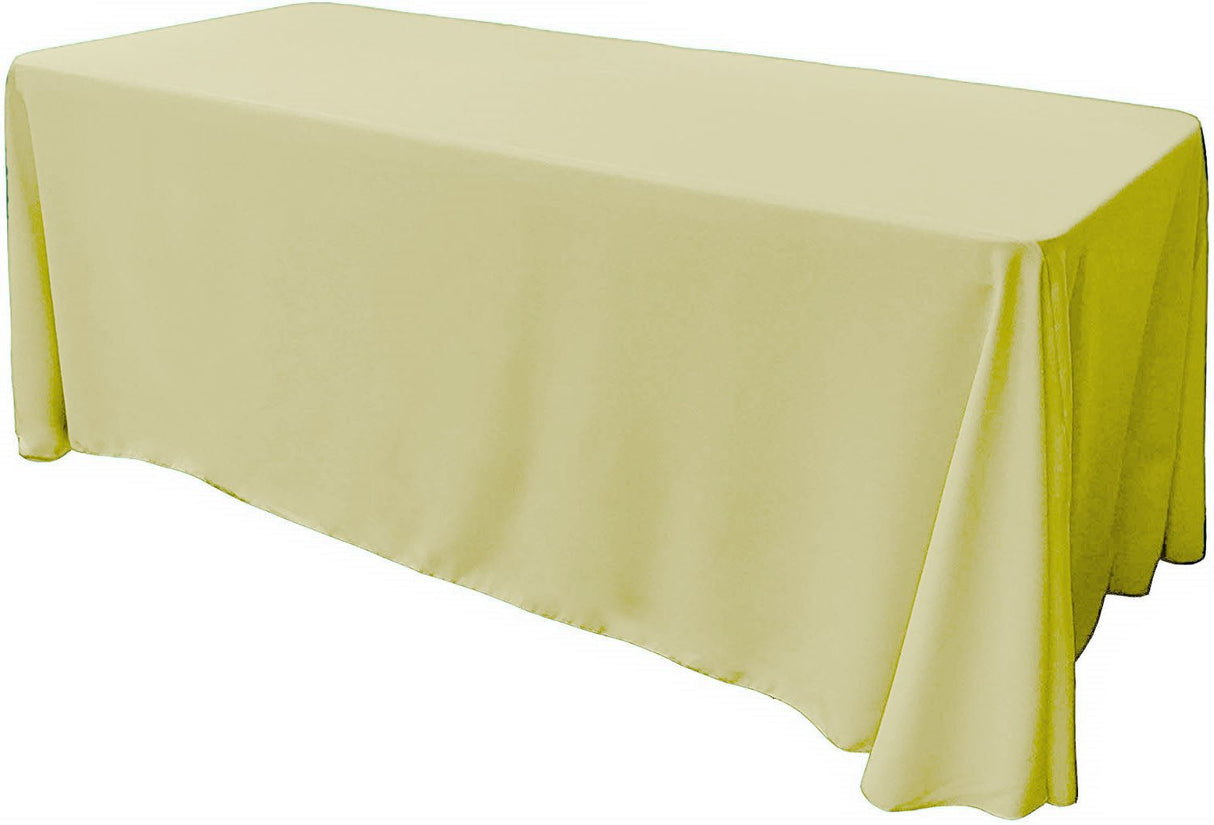 Rectangular Seamless Polyester Poplin Fabric - 90" X 120", Party/Wedding Tablecloth, Color Options (1 Piece)