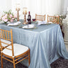 Crushed Taffeta Rectangular Tablecloth Seamless Finish