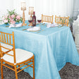 Rectangular Crushed Taffeta Tablecloth 90x132 Baby Blue