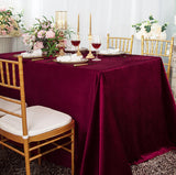 Italian Velvet Rectangular Tablecloth Seamless Finish