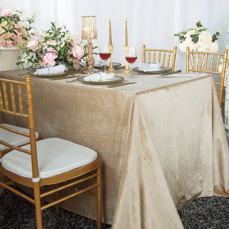 Seamless Rectangular Italian Velvet Tablecloth