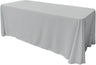 Rectangular Seamless Polyester Poplin Tablecloth - Solid Color, 90" X 132" (1 Piece)