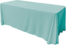 Rectangular Seamless Polyester Poplin Tablecloth - Solid Color, 90" X 132" (1 Piece)