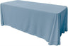 Rectangular Seamless Polyester Poplin Tablecloth - Solid Color, 90" X 132" (1 Piece)