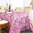 Agate Print Scuba Rectangular Tablecloth Wrinkle-Free