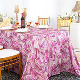 Agate Print Scuba Rectangular Tablecloth Wrinkle-Free