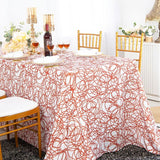 Rectangular Scuba Tablecloth 90x156 Rust/Burnt Orange
