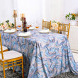 Rectangular Scuba Tablecloth 90x132 Dusty Blue