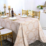 Rectangular Scuba Tablecloth 90x132 Champagne