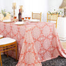 Henna Print Scuba Rectangular Tablecloth Wrinkle-Free