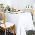 Rectangular Velvet Tablecloth 90x156 White
