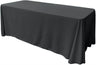 Rectangular Seamless Polyester Poplin Fabric - 90" X 156", Rounded Corners, Surged Edges (1 Tablecloth)