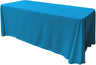 Rectangular Seamless Polyester Poplin Fabric - 90" X 156", Rounded Corners, Surged Edges (1 Tablecloth)
