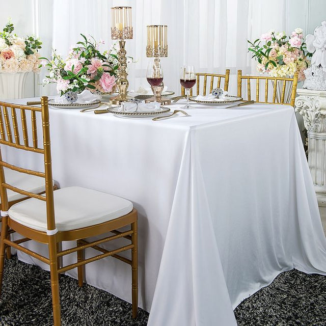 Rectangular Scuba Tablecloth 60x120 White