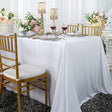 Scuba Rectangular Tablecloth 90x156 White