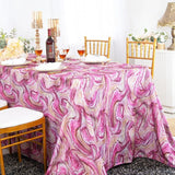 Wrinkle-Free Scuba Rectangular Tablecloth 90x156 Agate Pink