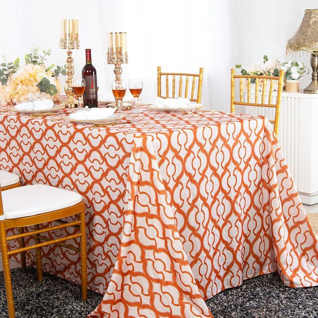 Rectangular Scuba Tablecloth 90x156 Orange