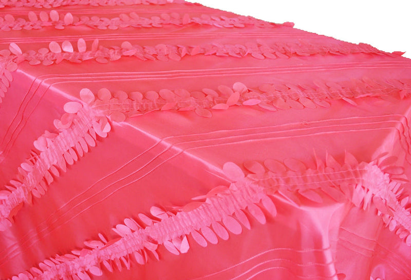 Rectangular Taffeta Tablecloth 90x132 Coral
