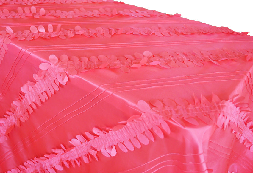 Rectangular Taffeta Tablecloth 90x132 Coral