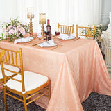 Crushed Taffeta Rectangular Tablecloth Seamless Finish