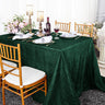 Crushed Taffeta Rectangular Tablecloth Seamless Finish
