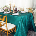 Crushed Taffeta Rectangular Tablecloth Seamless Finish