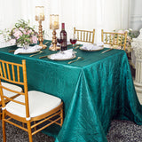 Crushed Taffeta Rectangular Tablecloth Seamless Finish