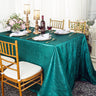 Crushed Taffeta Rectangular Tablecloth Seamless Finish