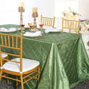 Pintuck Taffeta Rectangular Tablecloth Seamless