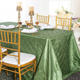 Pintuck Taffeta Rectangular Tablecloth Seamless