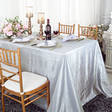Crushed Taffeta Rectangular Tablecloth Seamless Finish