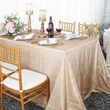 Crushed Taffeta Rectangular Tablecloth Seamless Finish