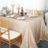 Crushed Taffeta Rectangular Tablecloth Seamless Finish