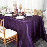 Crushed Taffeta Rectangular Tablecloth Seamless Finish