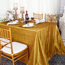 Crushed Taffeta Rectangular Tablecloth Seamless Finish